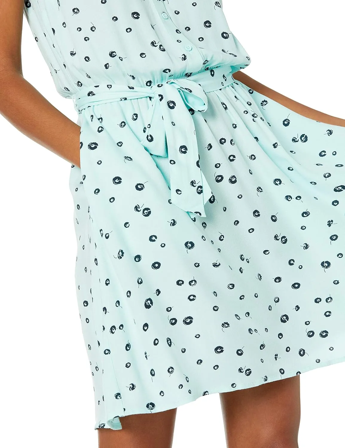 Amazon Essentials Women's Sleeveless Relaxed-Fit Woven Shirt Dress