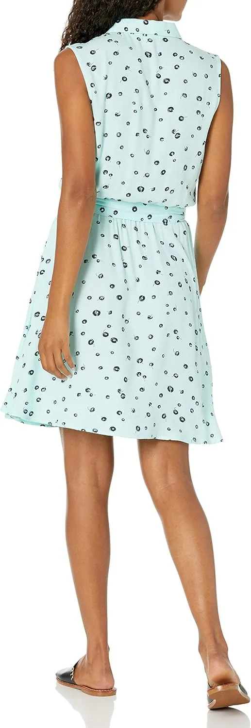 Amazon Essentials Women's Sleeveless Relaxed-Fit Woven Shirt Dress