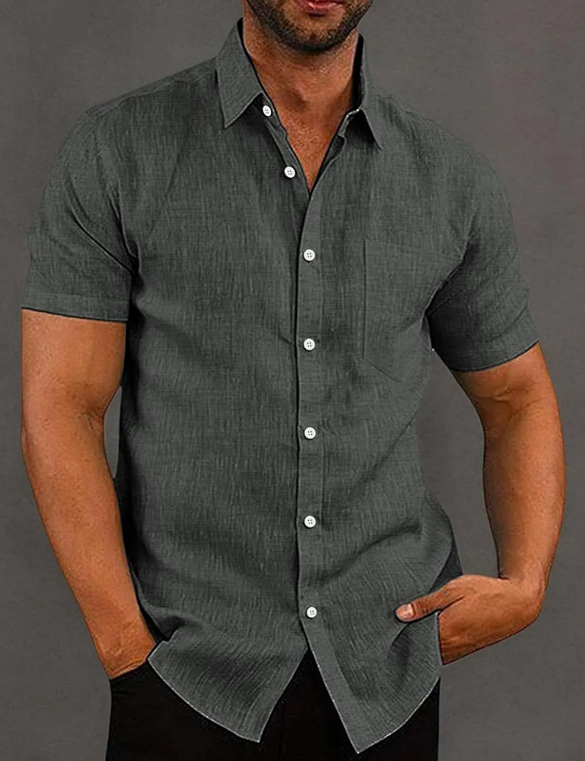 COOFANDY Men's Summer Beach Hawaiian Tropical Shirt Casual Short Sleeve Shirt