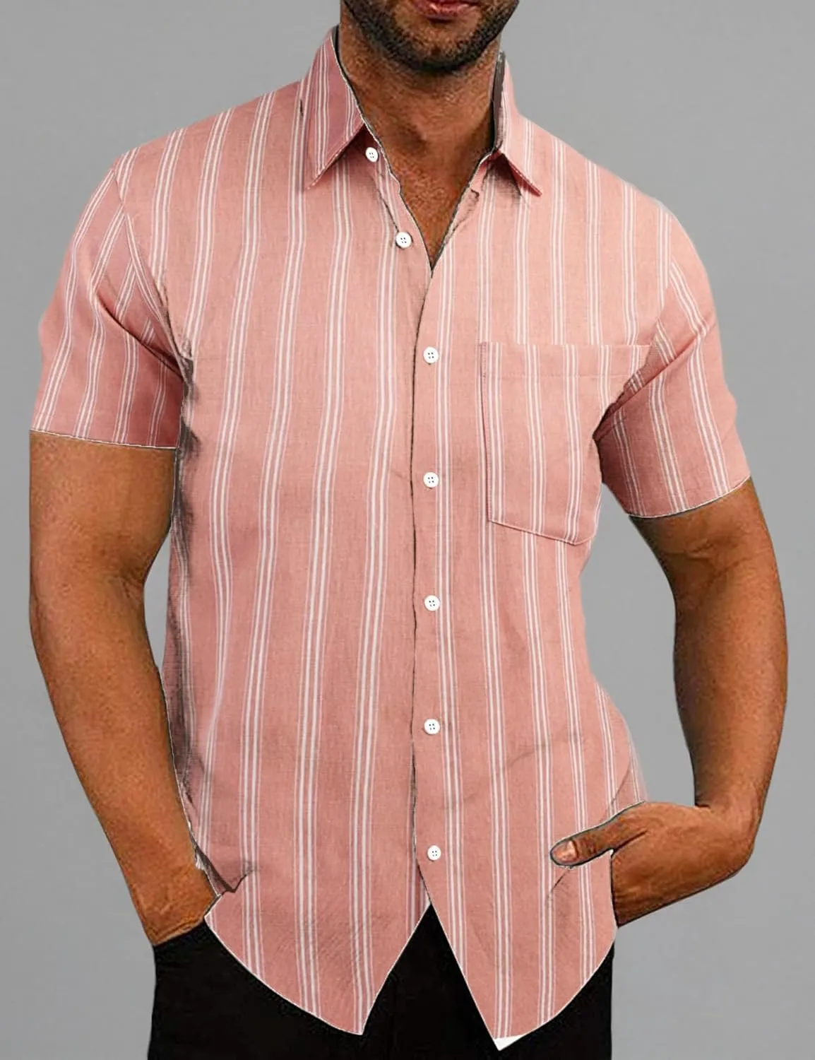 COOFANDY Men's Summer Beach Hawaiian Tropical Shirt Casual Short Sleeve Shirt
