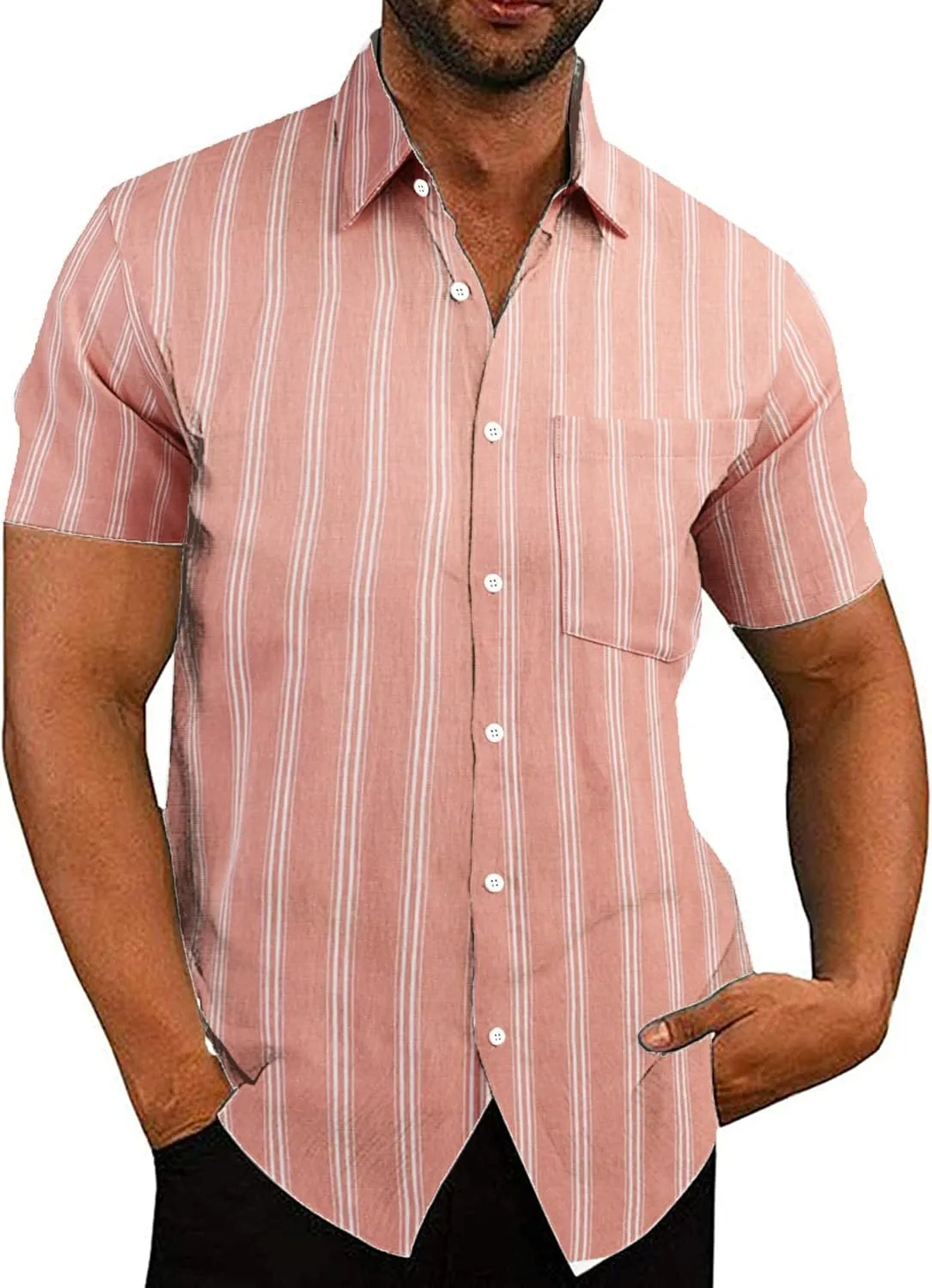 COOFANDY Men's Summer Beach Hawaiian Tropical Shirt Casual Short Sleeve Shirt