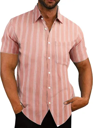 COOFANDY Men's Summer Beach Hawaiian Tropical Shirt Casual Short Sleeve Shirt