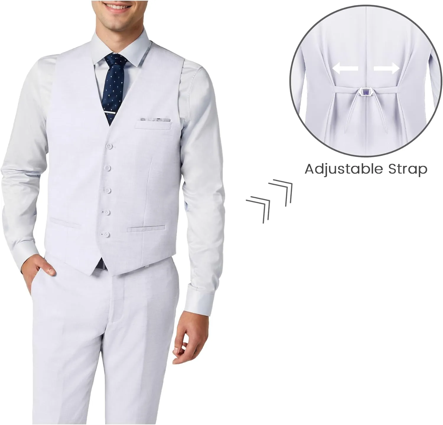 Mens Double Breasted Suit Slim Fit 3 Piece Suit Peak Lapel Solid Blazer Jacket Vest Pant Tuxedo Set for Wedding Business