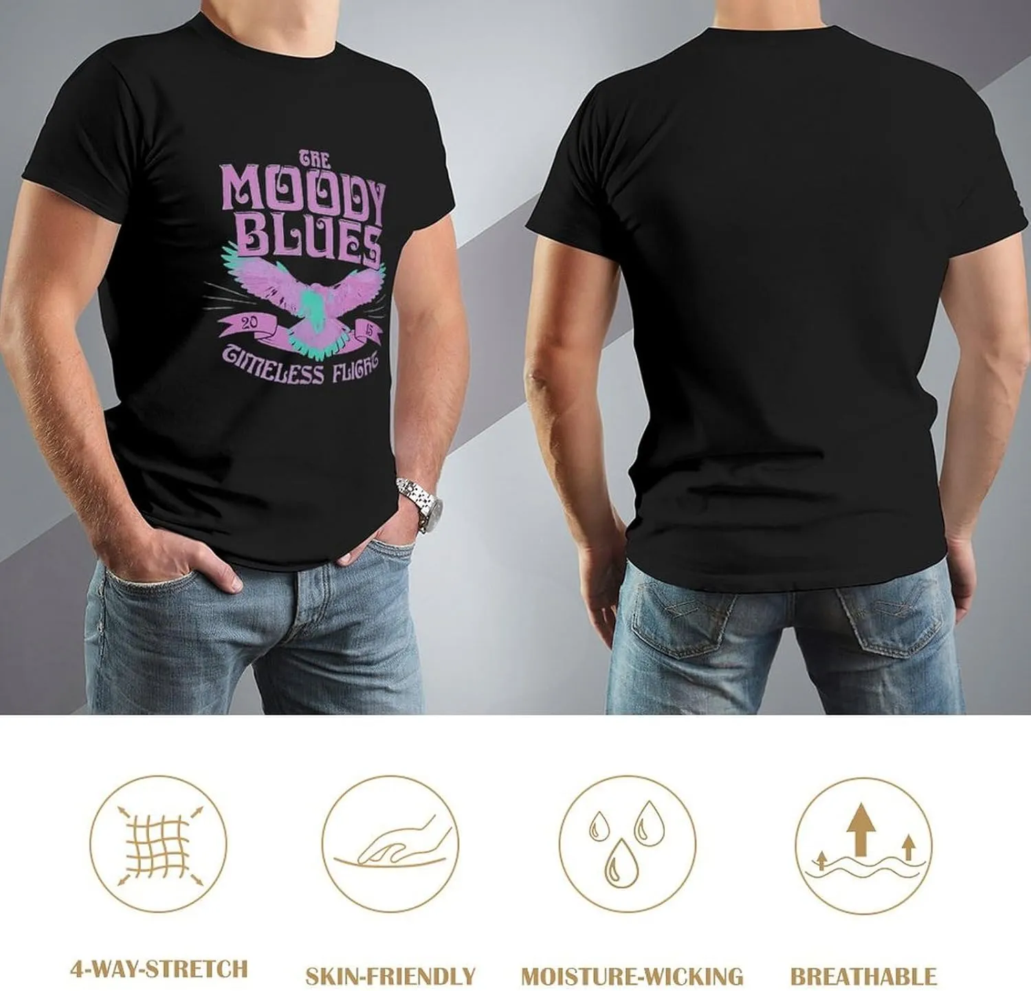 Mens T Shirt Cotton Graphic Crew Neck Short Sleeve Top Tee Fashion Shirts,Gift for Fan