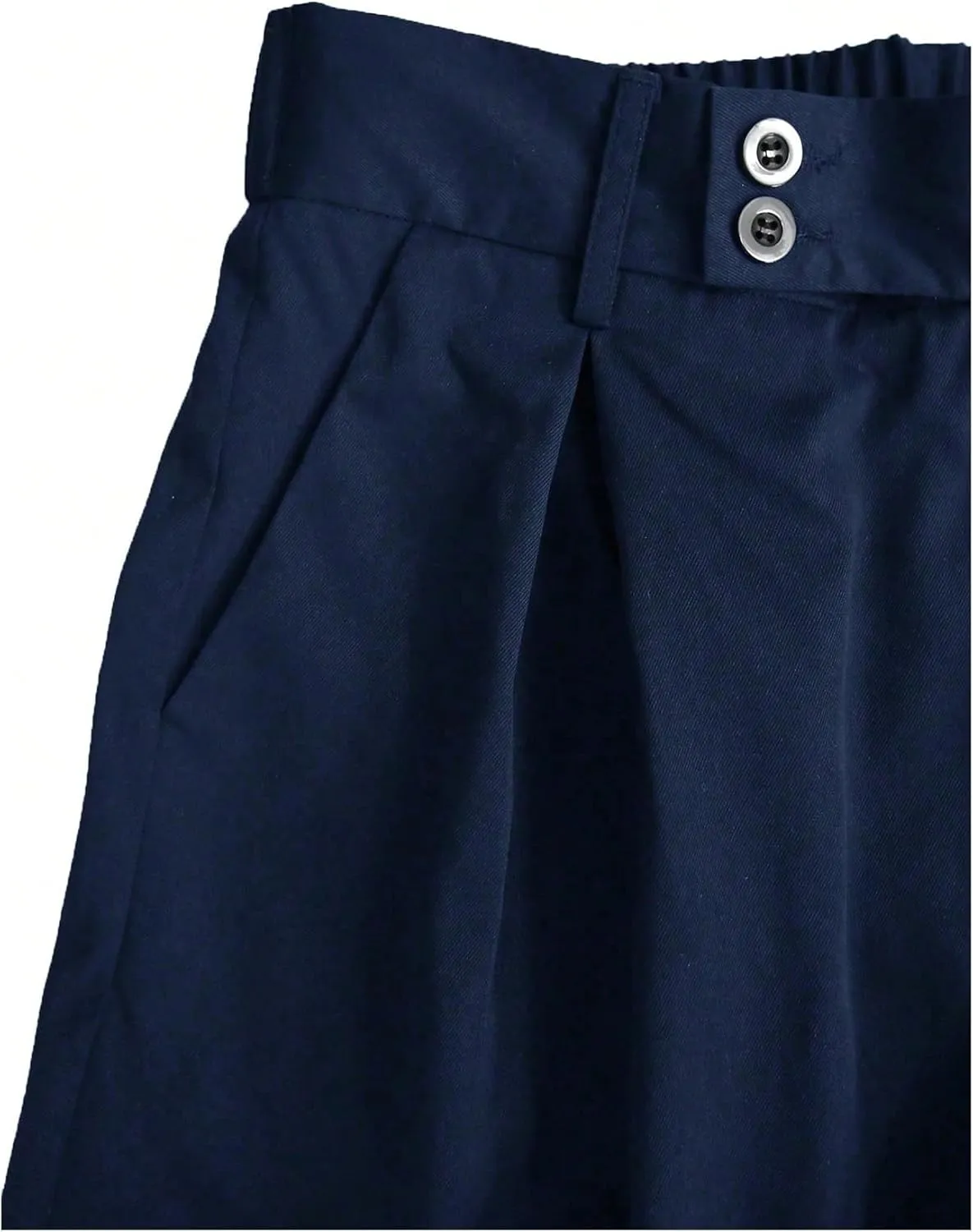 Milumia Men's High Waisted Wide Leg Pants Zipper Fly Loose Casual Trousers