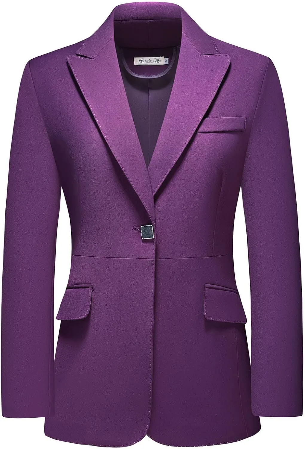 MODFUL Pant Suits for Women Business Suit Set 2 Piece Slim Fit Blazer Jacket One Button Formal Suit