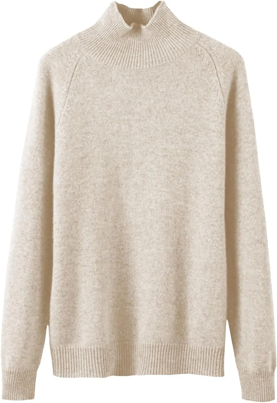 SERYU Cashmere Turtleneck Sweater for Women Comfort Pullover Tops Casual Turtleneck Long Sleeve Wool Sweater