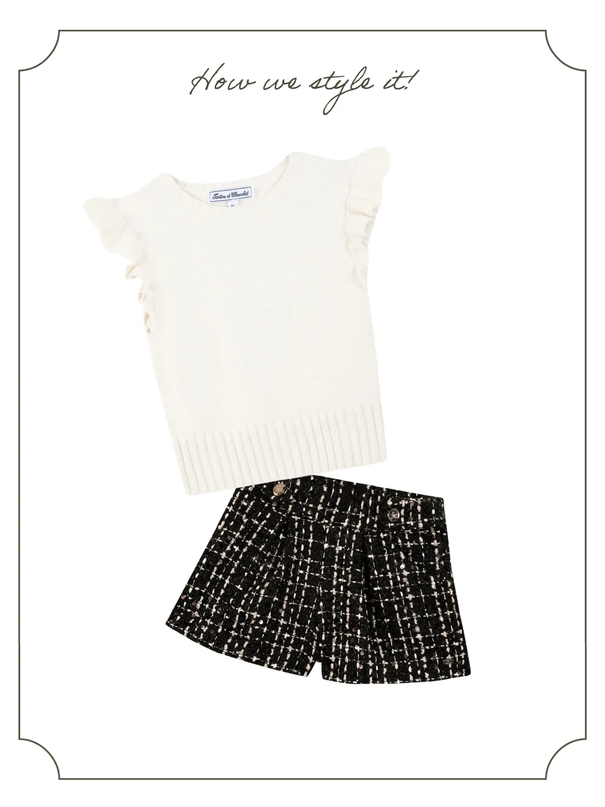 Sleeveless Ruffle Sweater