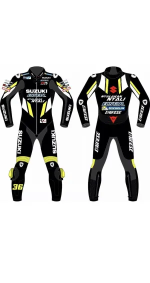 SUZUKI MOTORCYCLE LEATHER RACING SUIT