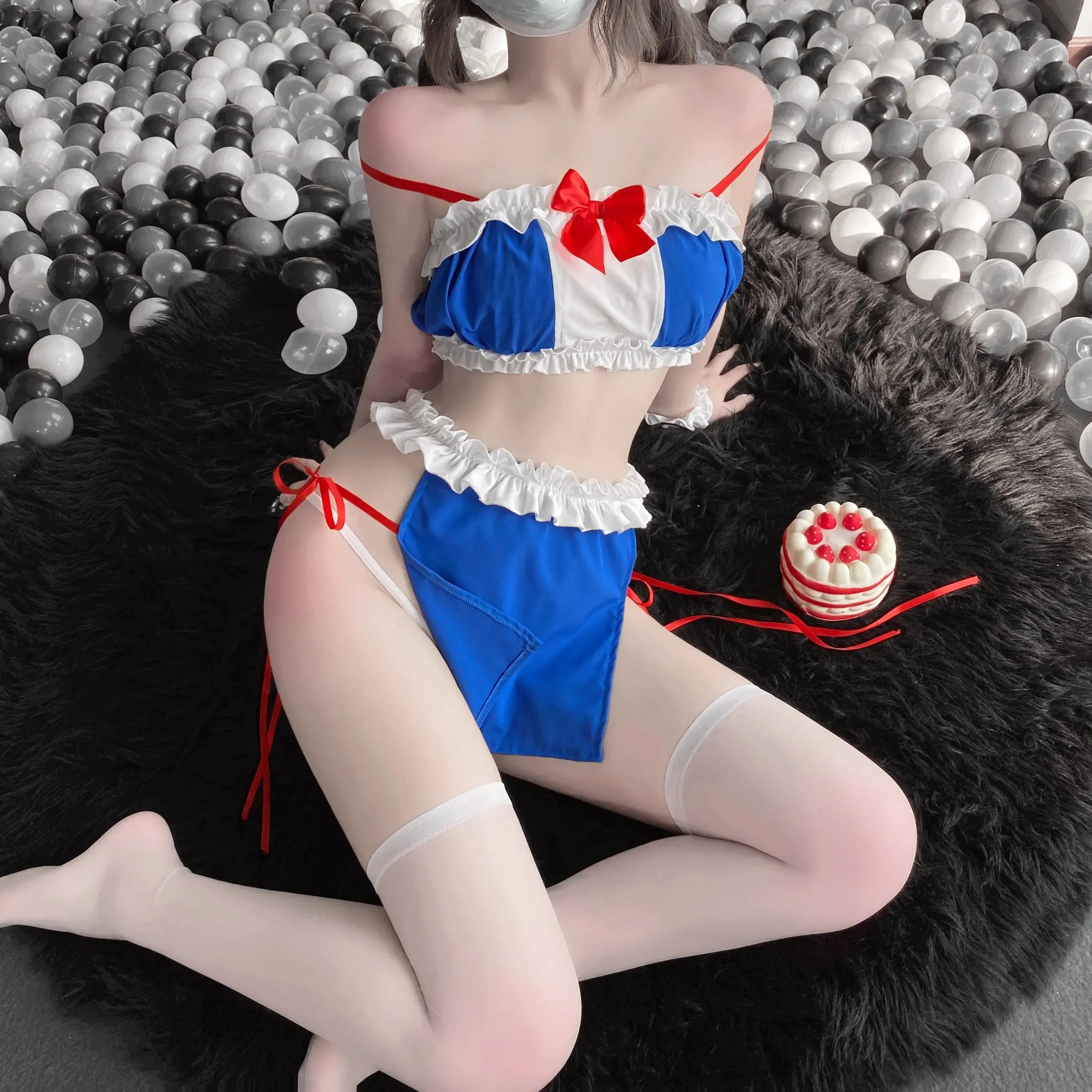 T-2513 Sexy split campus seduction uniform pure lust