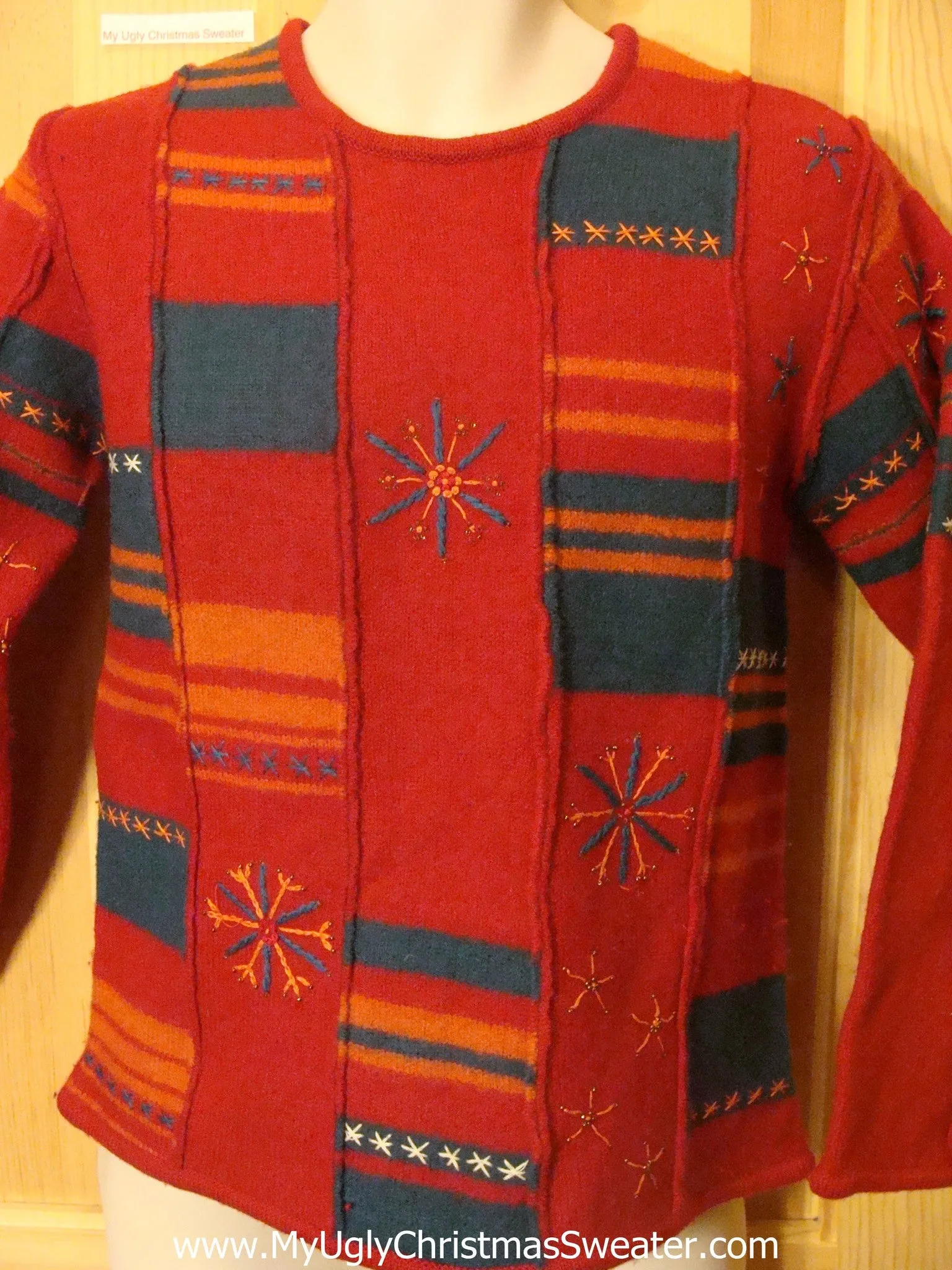 Ugly Christmas Sweater Nordic Geometric Wool