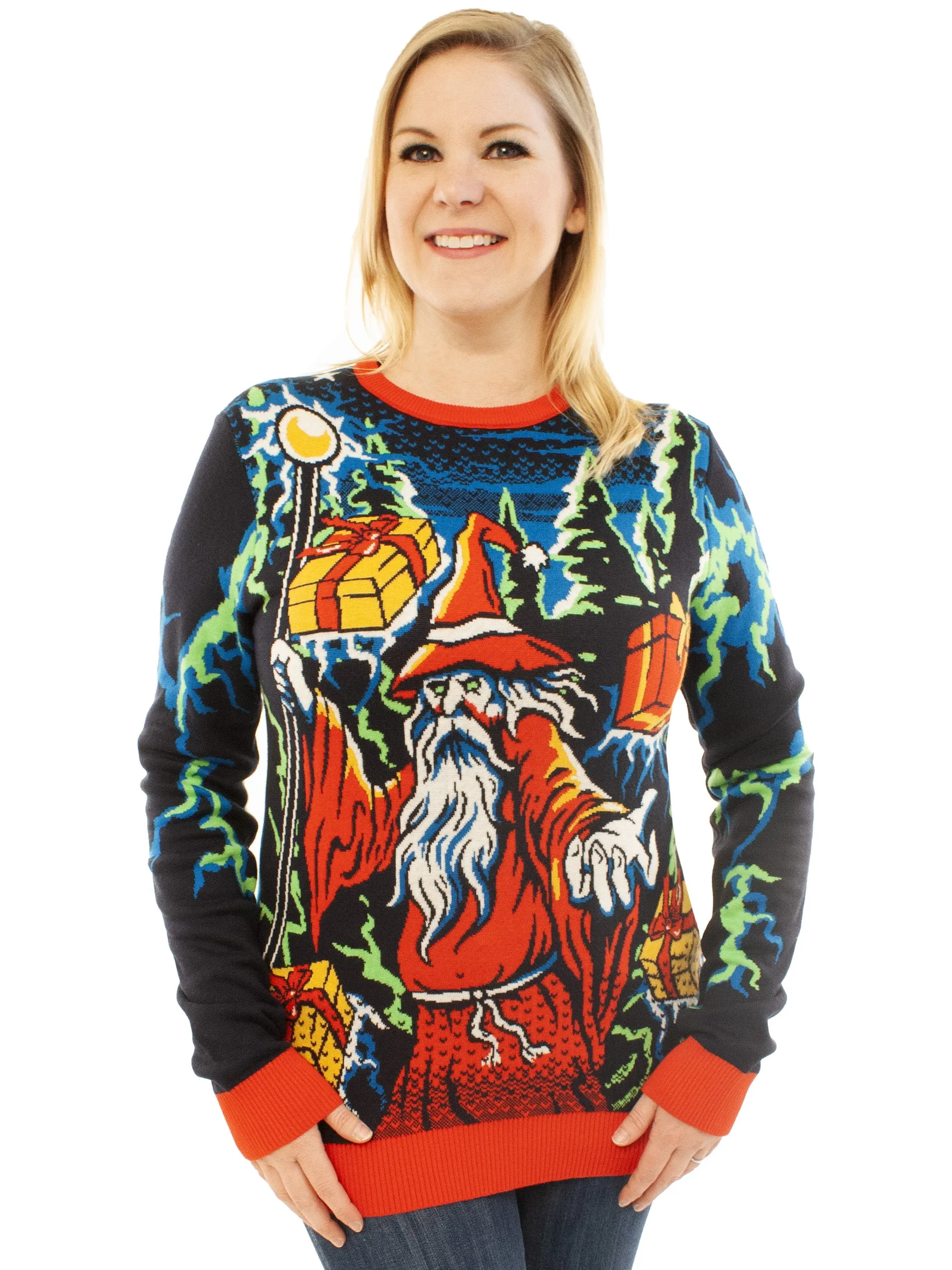 Wizard Santa | Ugly Christmas Sweater For Men & Women | Unisex Sizing