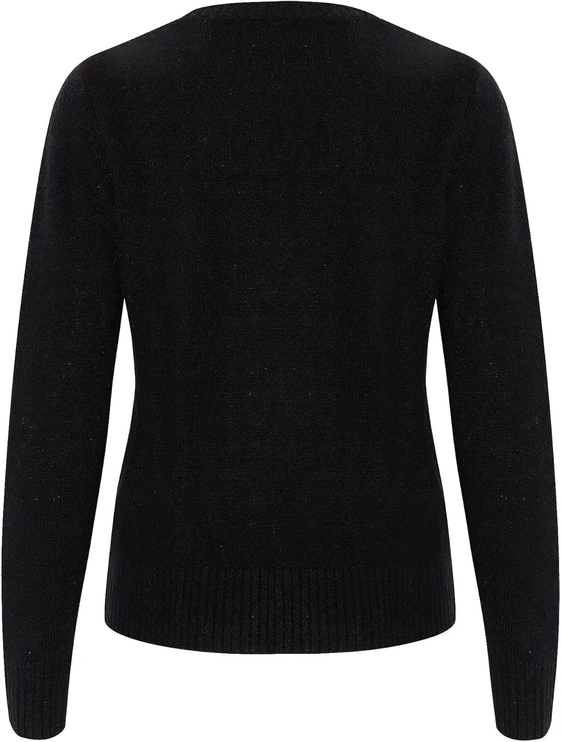 Women's 100% Pure Cashmere Long Sleeve Crew Neck Sweater - Soft, Warm, and Stylish Winter Knit Pullover