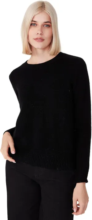 Women's 100% Pure Cashmere Long Sleeve Crew Neck Sweater - Soft, Warm, and Stylish Winter Knit Pullover